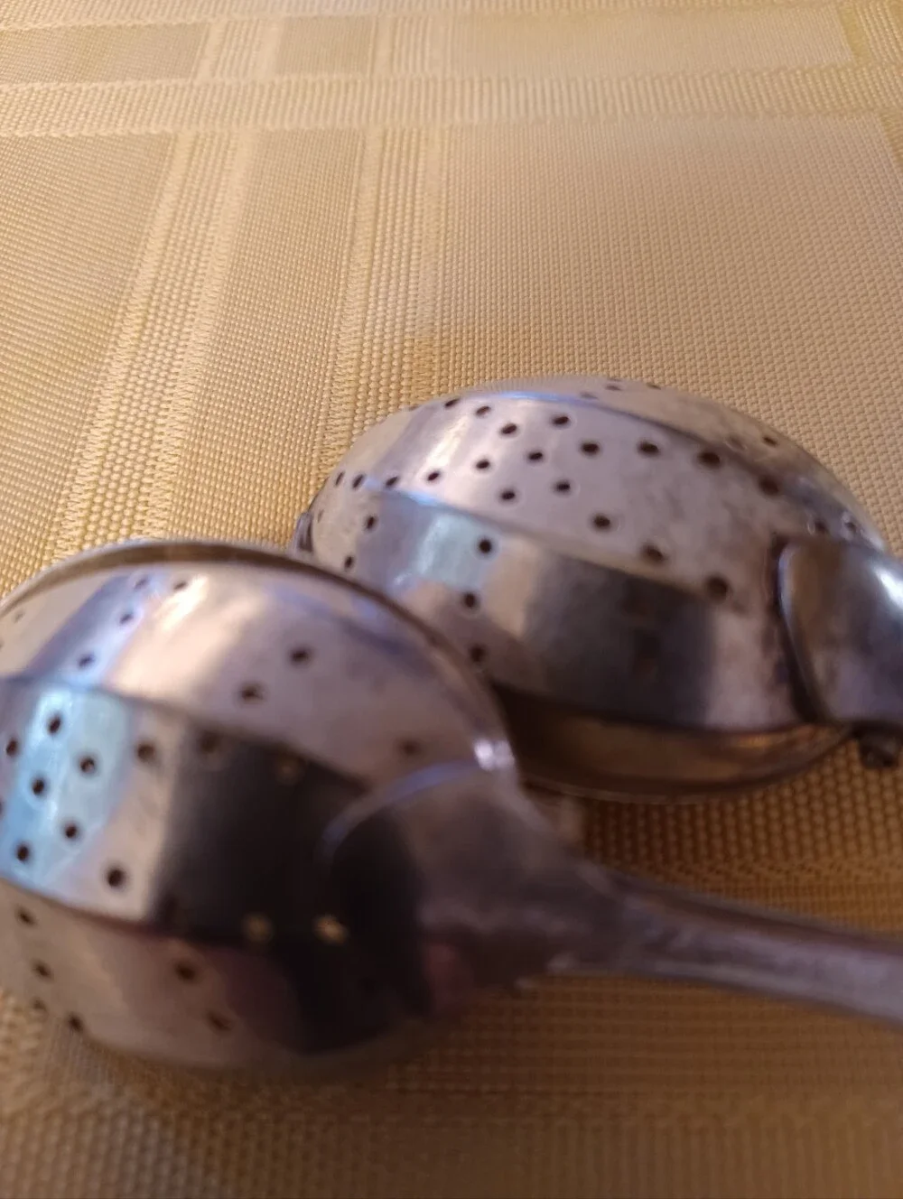 Vintage Silver Plated Tea Strainers